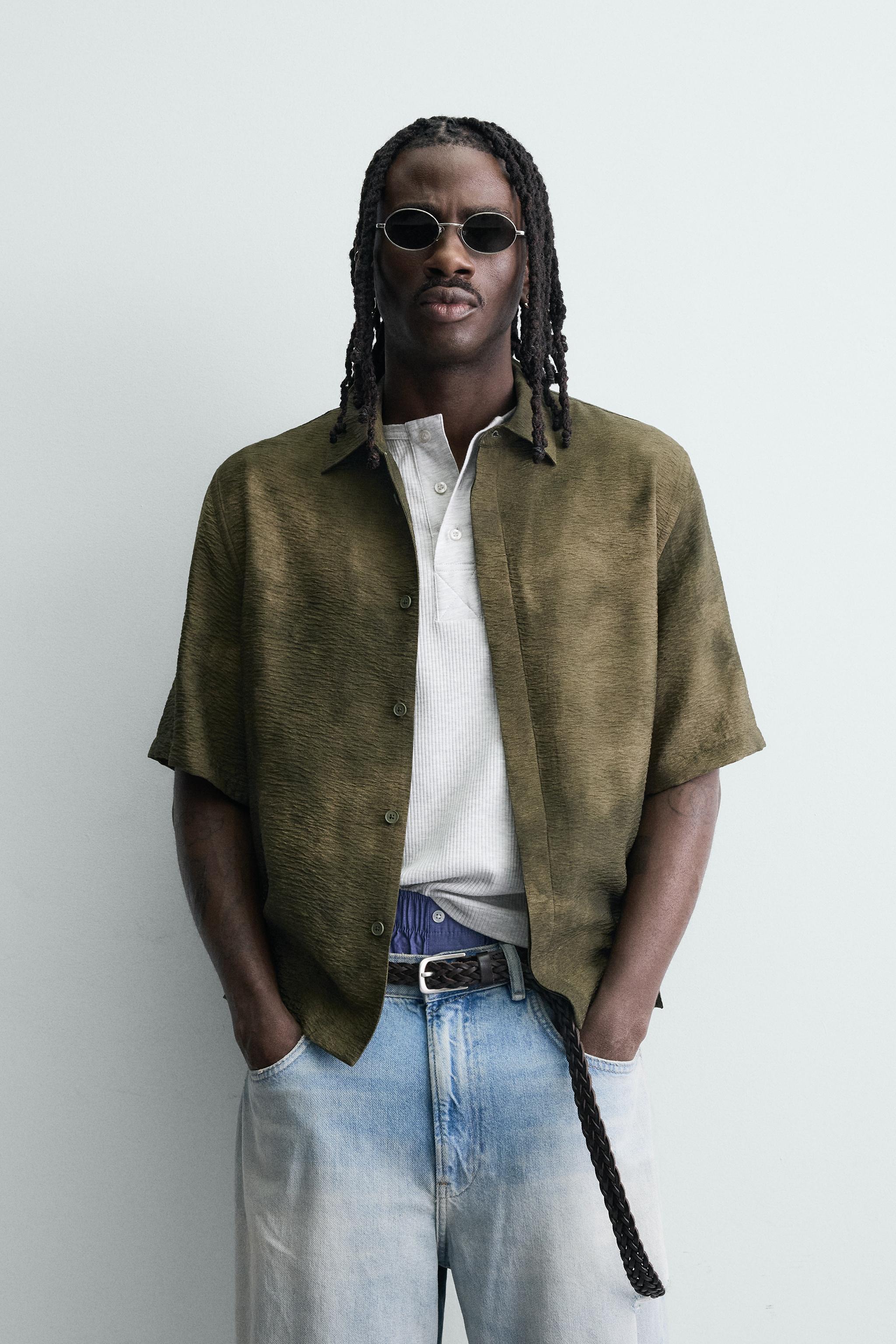 ABSTRACT PRINT RELAXED FIT SHIRT